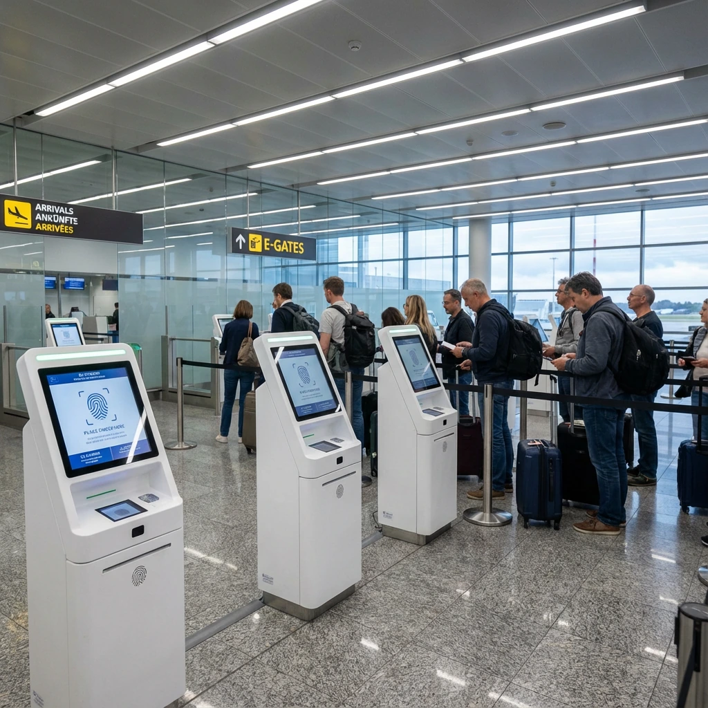 해외여행 규정 유럽 공항 생체인증 키오스크